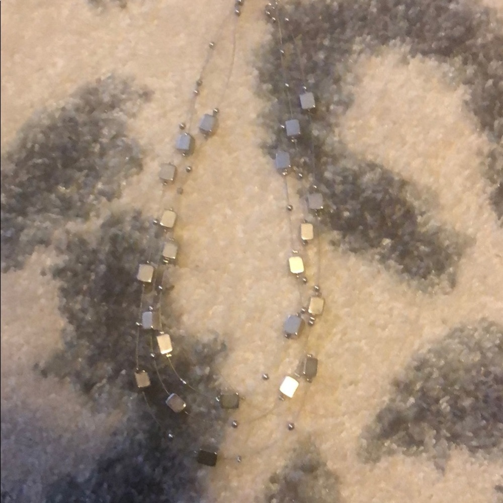 Lia Sophia fashion  3 chain square necklace